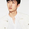 ZR Man White Linen Shirt