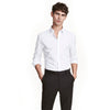 H&M Easy Iron White Slim Fit Casual Shirt