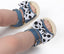 Magic Prewalker Big Dots Bow Denim Soft Bottom Sandals 11062