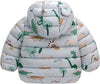 MML Roar Some Dino Print Grey Puffer jacket 9953
