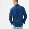 APT Navy Blue Long Sleeve Solid Casual Shirt