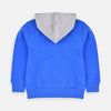 B.X R.L Embroidered Royal Blue Zipper Hoodie 3435