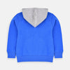 B.X R.L Embroidered Royal Blue Zipper Hoodie 3435