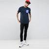 AF Blue Contrast Pocket Tee Shirt #217