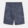 ZR Plain Print Acid Wash Blue Shorts 3454