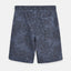 ZR Plain Print Acid Wash Blue Shorts 3454