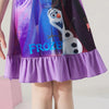 Night Glow Frozen Anna & Elsa Purple Frock 9702