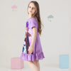 Night Glow Frozen Anna & Elsa Purple Frock 9702