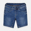N It Side Cut Coin Pocket Rough Style Mid Blue Denim Shorts 3969