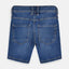 N It Side Cut Coin Pocket Rough Style Mid Blue Denim Shorts 3969