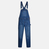 WF Front Pocket Mid Blue Denim Dungaree 3973