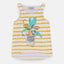 SS Sequence Lemon Jar Yellow Stripe Rough Bottom Sleeveless Top 4068