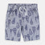 NTC Grey Ship Print Stripe Cotton Shorts 3988