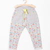 51015 Plantes Print Grey Fleece Trouser 3673