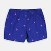 CRT Pink Flamingo Blue Cotton Shorts 3999