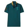 GRN 3D Lion Embroidery Green Polo