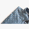 SPF Printed Denim Blue Casual Shirt