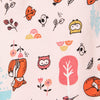 FTR Fox & Animal Print Light Weight Pink Trouser 4134