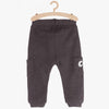 51015 Front Eyes Pocket Dark Grey Terry Trouser 3670