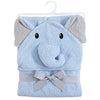 Hudson Baby Elephant Hooded Blue Towel 7235