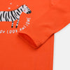 B.X You Look Awesome Zebra Orange Body Suit 4425