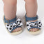Magic Prewalker Big Dots Bow Denim Soft Bottom Sandals 11062