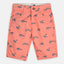 RC Dino Print Light Orange Shorts 4271