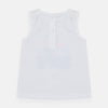 TX Applic Bird Print Sleeveless White Top 4455