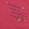 B.X Grandma Sweet Bee Dark Pink Body Suit 4582