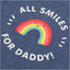 B.X Rainbow All Smile For Daddy Blue Body Suit 4681