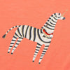 PLM Zebra corn Printed Peach Faring Short Top 4780