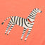 PLM Zebra corn Printed Peach Faring Short Top 4780