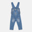 OSH Frill Heart Pocket Light Blue Denim Dungaree 4602