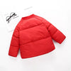 FSG Open Pockets Mock Neck Red Puffer Jacket 7673