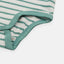 HM Rib Fabric Green Lines White Body Suit 4635