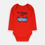 B.X My Daddy Is My Super Hero Embroidered Red Body Suit 4828