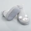 Bear Face Grey Comfortable Socks Booties 7649