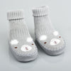 Bear Face Grey Comfortable Socks Booties 7649