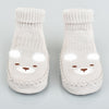 Bear Face Brown Comfortable Socks Booties 7650