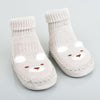 Bear Face Brown Comfortable Socks Booties 7650