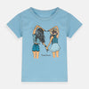 B.X Friends Forever Girls Light Blue Tshirt 4978