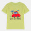 B.X Lets Go Travel Shark Soft Green Tshirt 4976