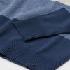 H Block Design Panels Navy Blue Sweater 7780