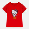 B.X Glitter Hello Kitty Red Tshirt 5098