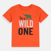 B.X I Am Wild One Printed Orange Tshirt 5088
