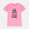 B.X Girls Can Do Anything Pink Tshirt 7040