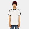BRK Shoulder Striped Tape White TShirt