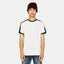 BRK Shoulder Striped Tape White TShirt