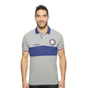 US Polo Assn. Grey Polo with Blue Collar