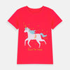 B.X Glitter Unicorn Punch Pink Top 7353